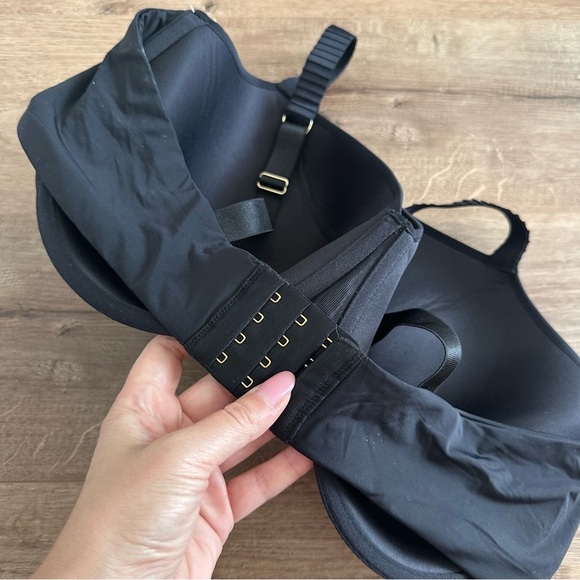 Thirdlove Classic 24/7 T Shirt Bra Solid Black Adjustable Size 42F NWT - Picture 6 of 8